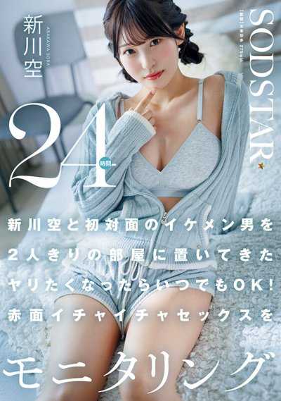 新川空と初対面のイケメン男を2人きりの部屋に置いてきた ヤリたくなったらいつでもOK！赤面イチャイチャセックスを24時間モニタリング 新川空