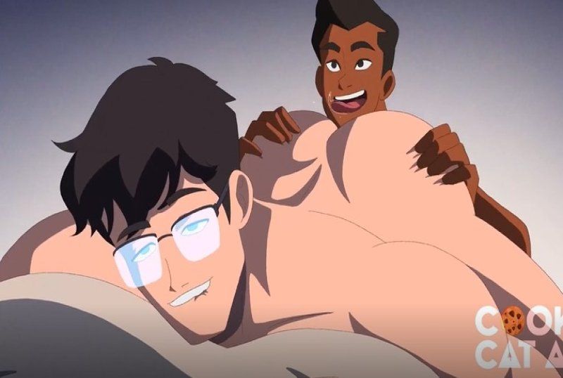 Small Twink Top with Huge Hunk Roommate
