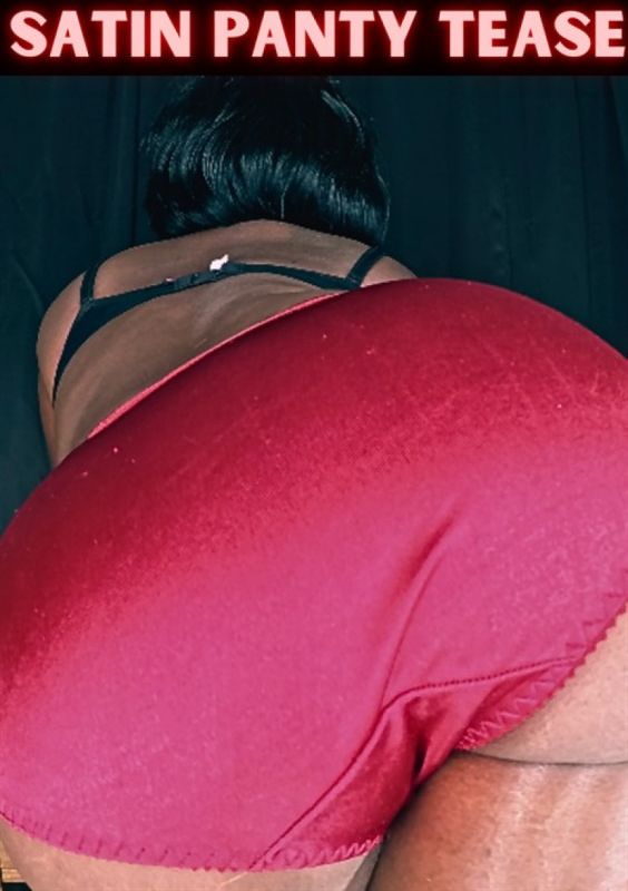 Red Satin High Waist Briefs Tease