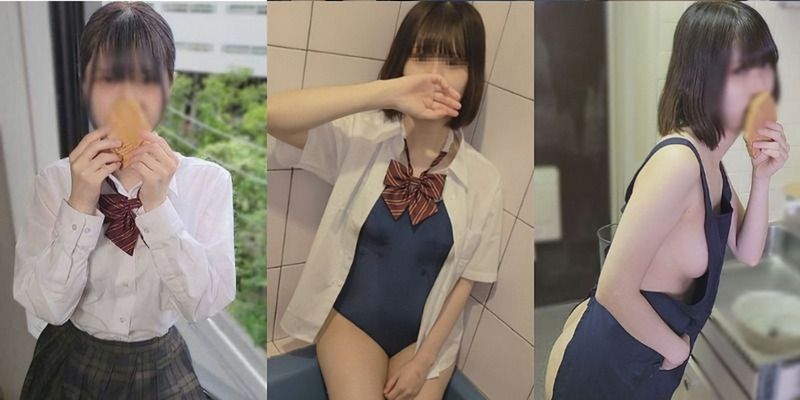 【限定公開】たいやき屋でバイトをしていた地味可愛い色白美巨乳・現在非公開の５作品セット。